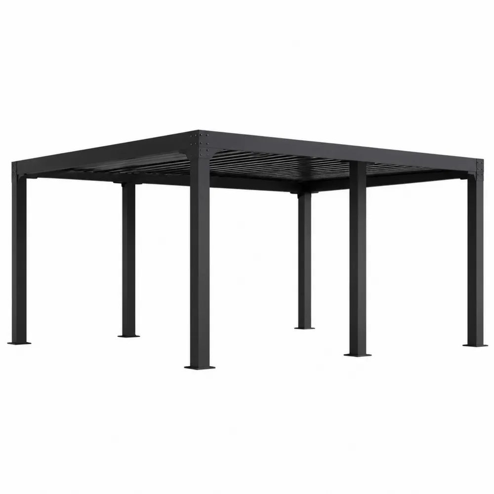 Pergola aluminiowa kwadratowa 3x3 m antracytowa