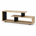 Szafka RTV z MDF i elementami czarnymi 120x40x50 cm